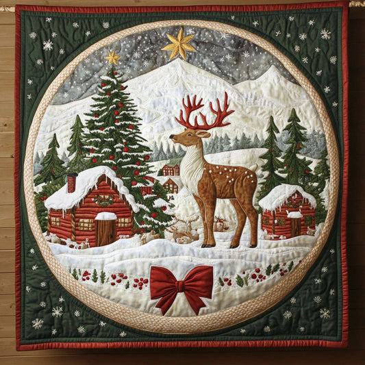 Magical Christmas Ornament Quilt Blanket