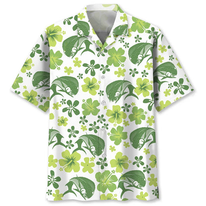 Mahi Mahi Hibiscus Hawaiian Shirt