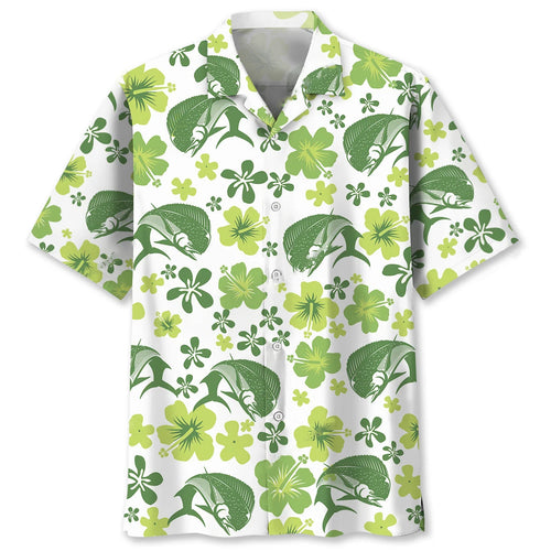 Mahi Mahi Hibiscus Hawaiian Shirt