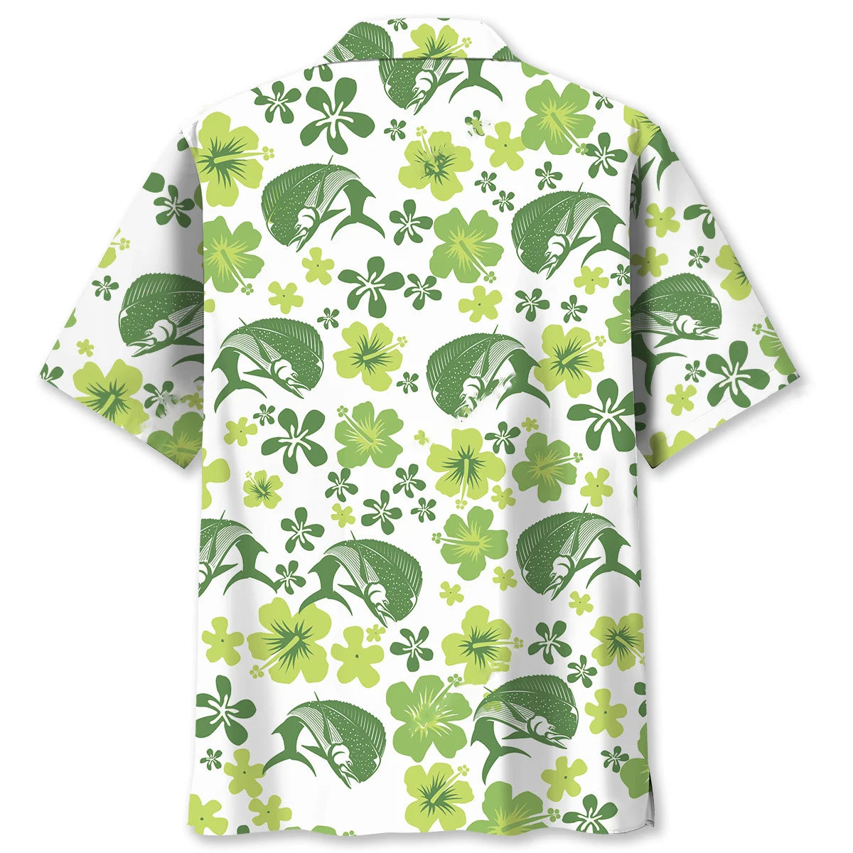 Mahi Mahi Hibiscus Hawaiian Shirt