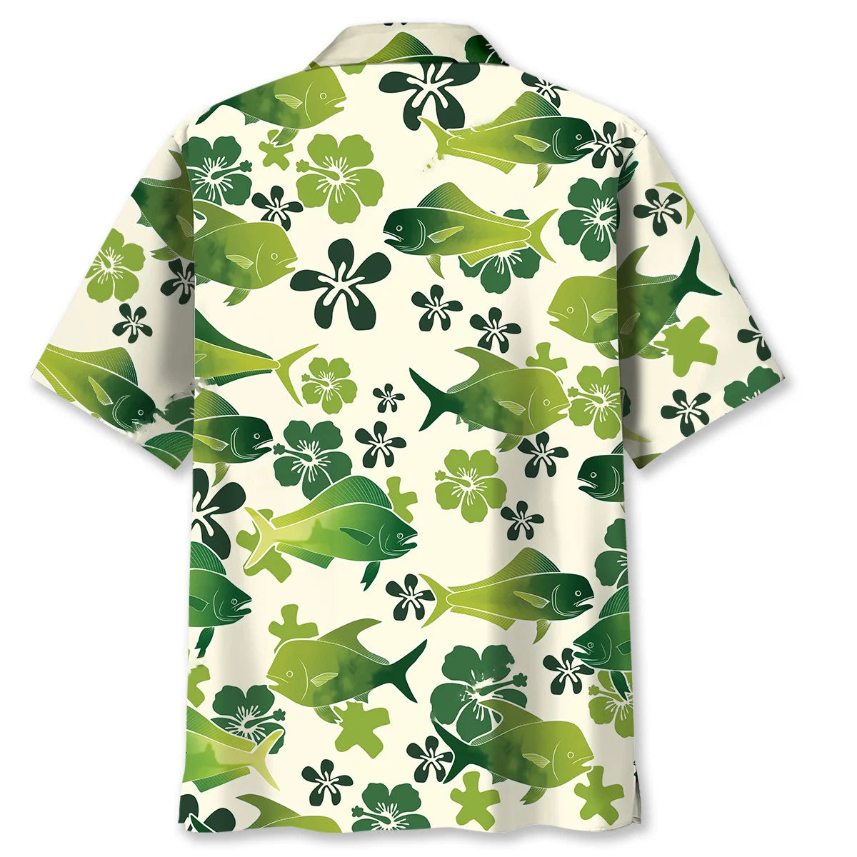 Mahi Mahi Hibiscus Hawaiian Shirt