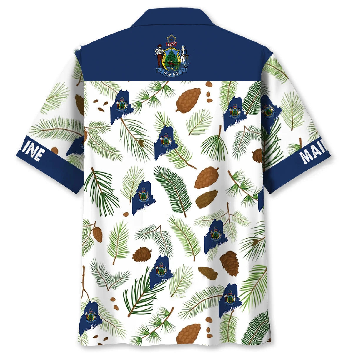 Maine Pine Tree State Hawaiian Shirt