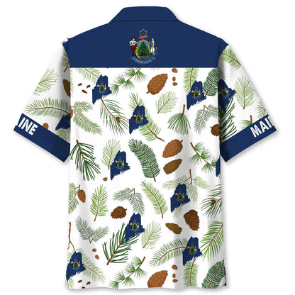 Maine Pine Tree State Hawaiian Shirt