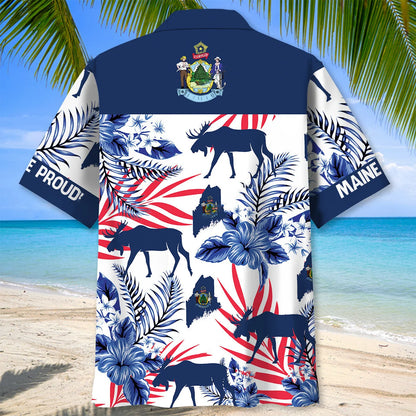 Maine Proud Hawaiian Shirt