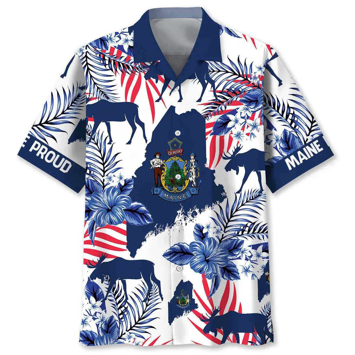 Maine Proud Hawaiian Shirt