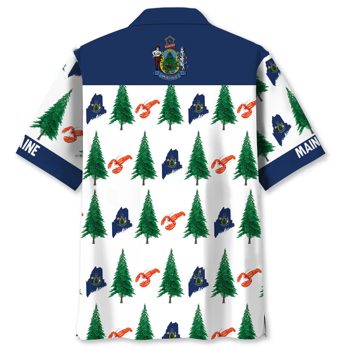 Maine Proud Pine Tree State Hawaiian Shirt