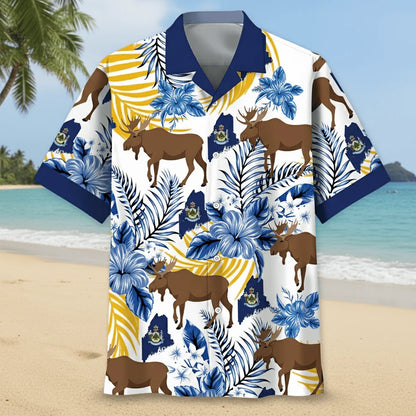 Maine State Proud Hawaiian Shirt