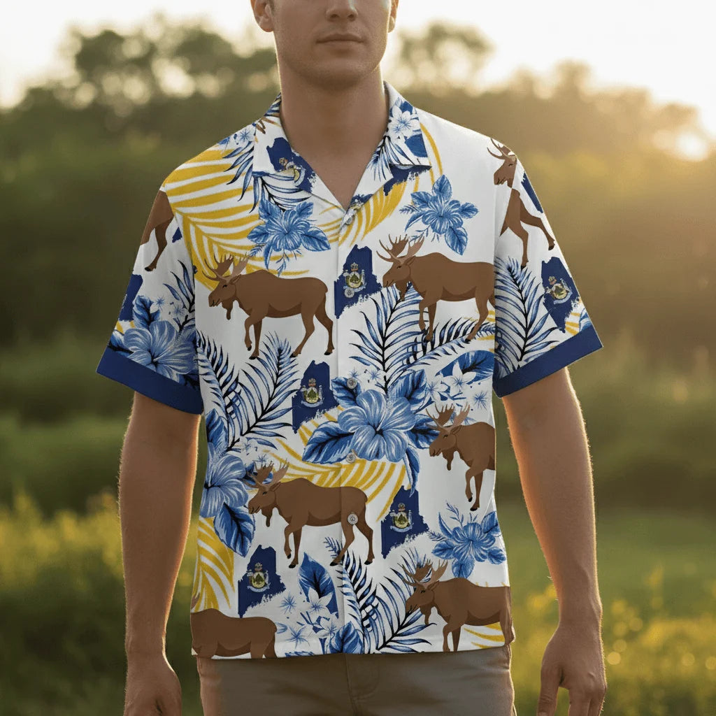 Maine State Proud Hawaiian Shirt