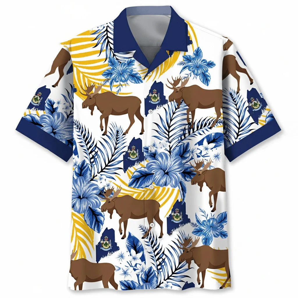 Maine State Proud Hawaiian Shirt