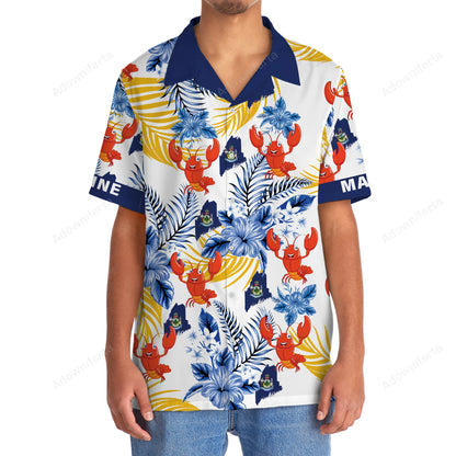 Maine State Proud Lobster Hawaiian Shirt