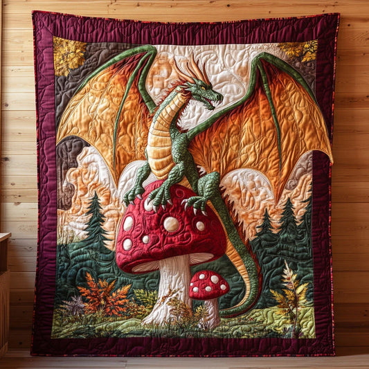Majestic Dragon Quilt Blanket