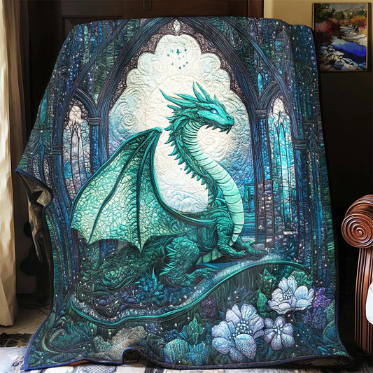 Majestic Dragon Quilt Blanket
