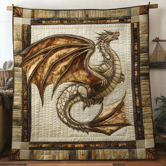 Majestic Dragon Quilt Blanket