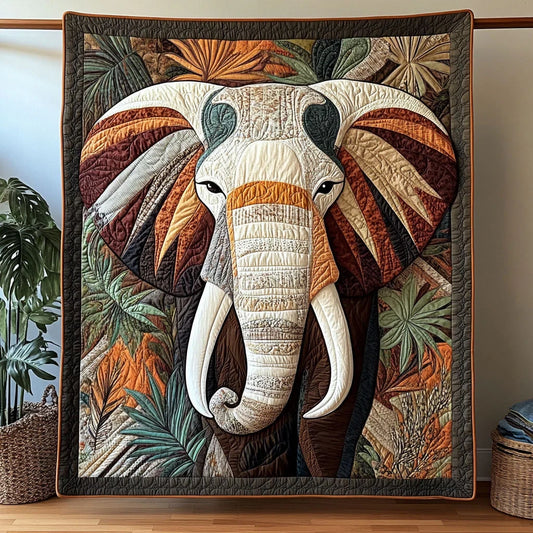 Majestic Elephant Quilt Blanket