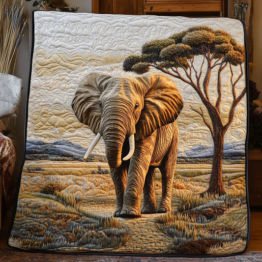 Majestic Elephant Quilt Blanket