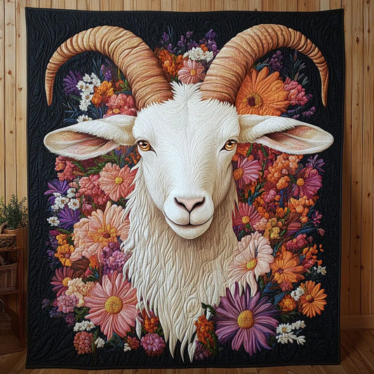 Majestic Goat Quilt Blanket