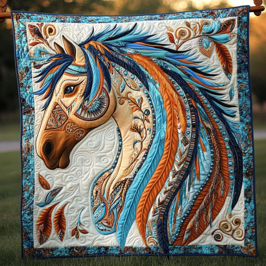 Majestic Horse Quilt Blanket