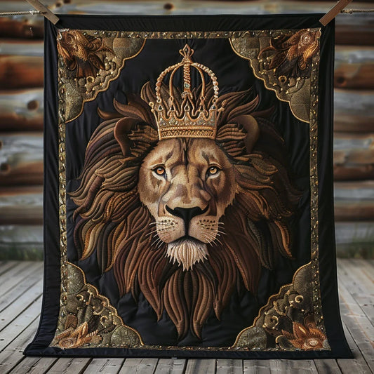 Majestic Lion Quilt Blanket