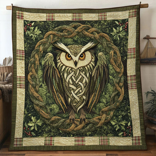 Majestic Owl Quilt Blanket
