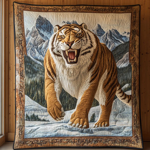 Majestic Sabertooth Quilt Blanket