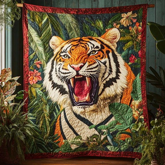 Majestic Tiger Quilt Blanket