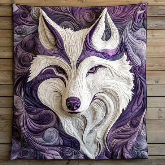 Majestic Wolf Quilt Blanket