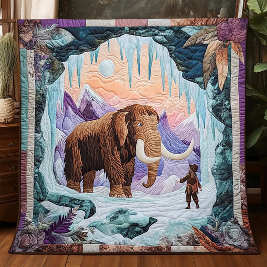 Majestic Woolly Mammoth Quilt Blanket
