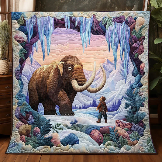 Majestic Woolly Mammoth Quilt Blanket
