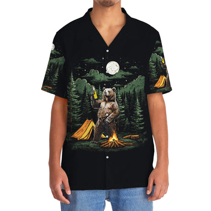 Making Memories One Campsite at a Time Bear Hawaii - 2XL - hawaiian shirt