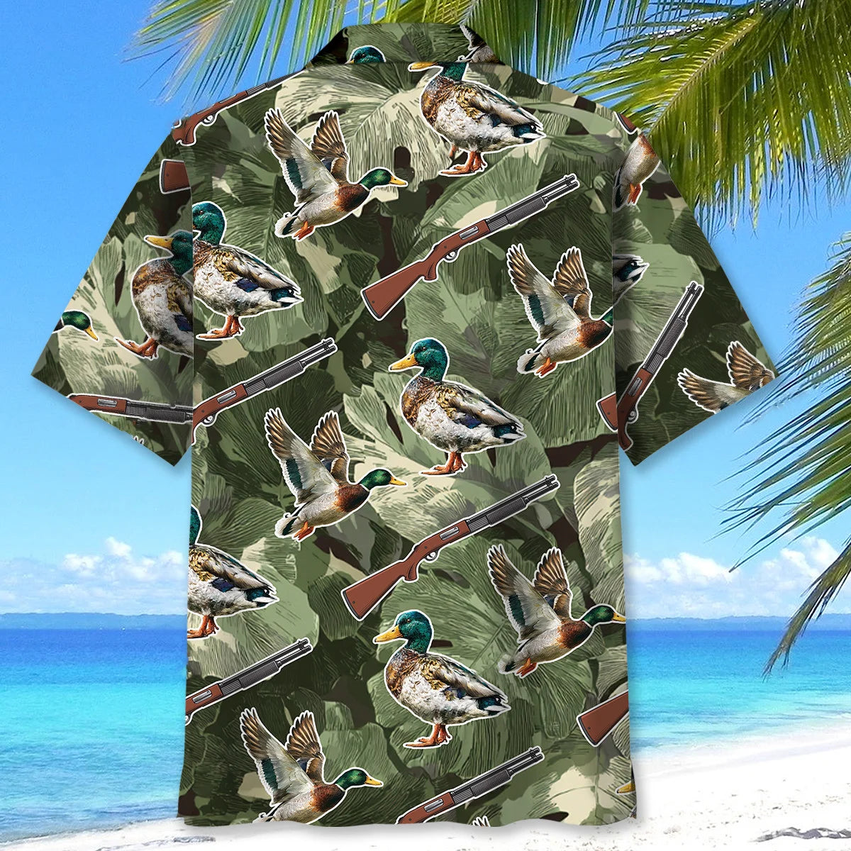 Mallard Duck Camouflage Hawaiian Shirt