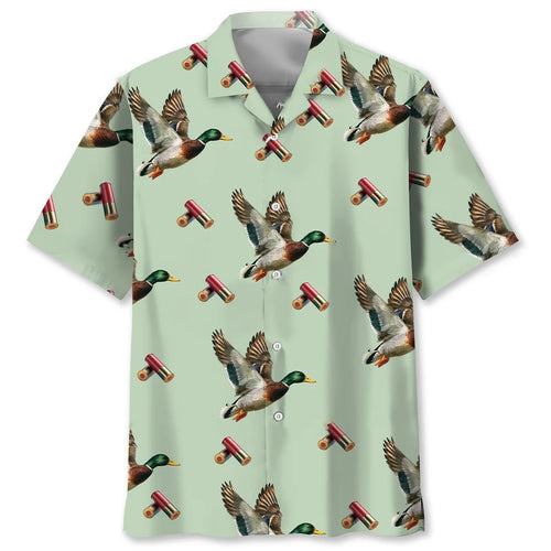 Mallard Duck Hunting Hawaiian Shirt
