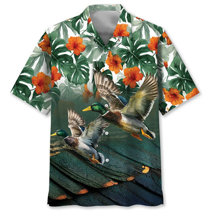 Mallard Duck Tropical Hawaiian Shirt