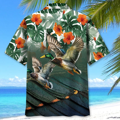Mallard Duck Tropical Hawaiian Shirt