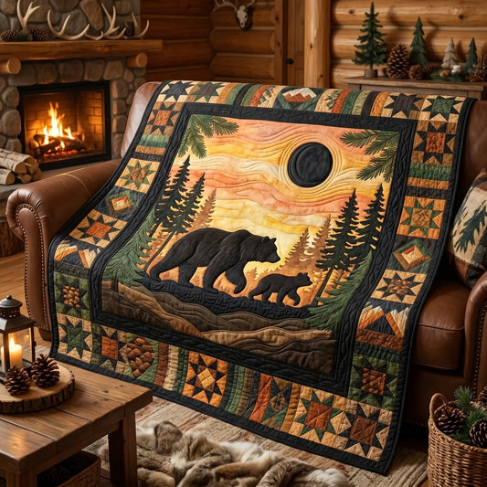 Mama Bear Quilt Blanket