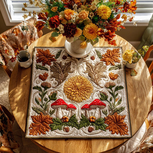 Maple Mischief Quilted Table Topper