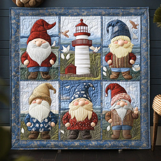 Marine Gnome Quilt Blanket