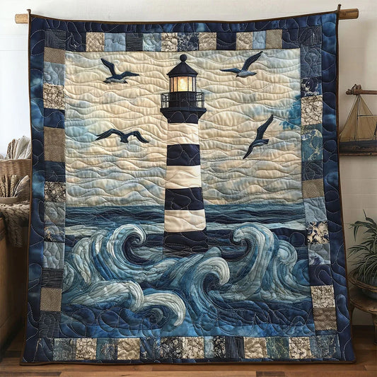 Mariner Lighthouse Quilt Blanket