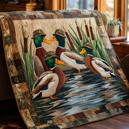 Marsh Drift Quilt Blanket - Quilted Blanket by OtterMia