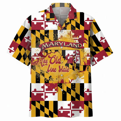 Maryland the Old Line State Proud Hawaiian Shirt