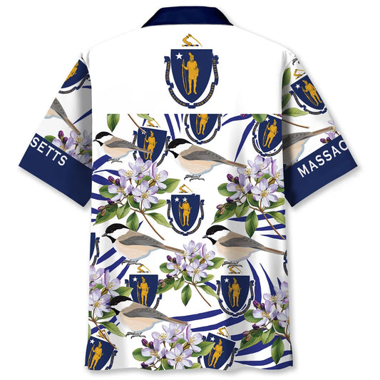 Massachusetts Hawaiian Shirt - S - hawaiian shirt