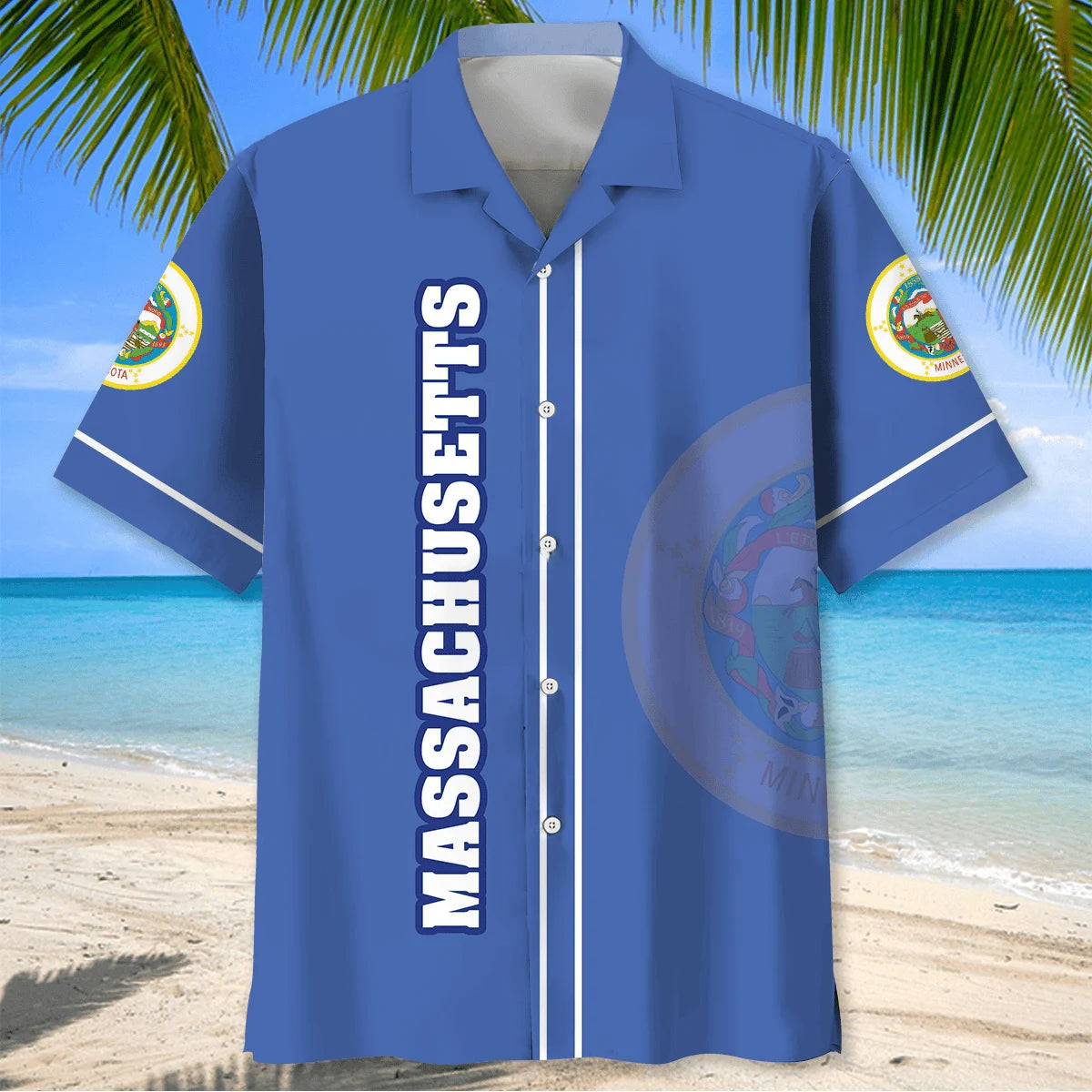 Massachusetts State Love Hawaiian Shirt