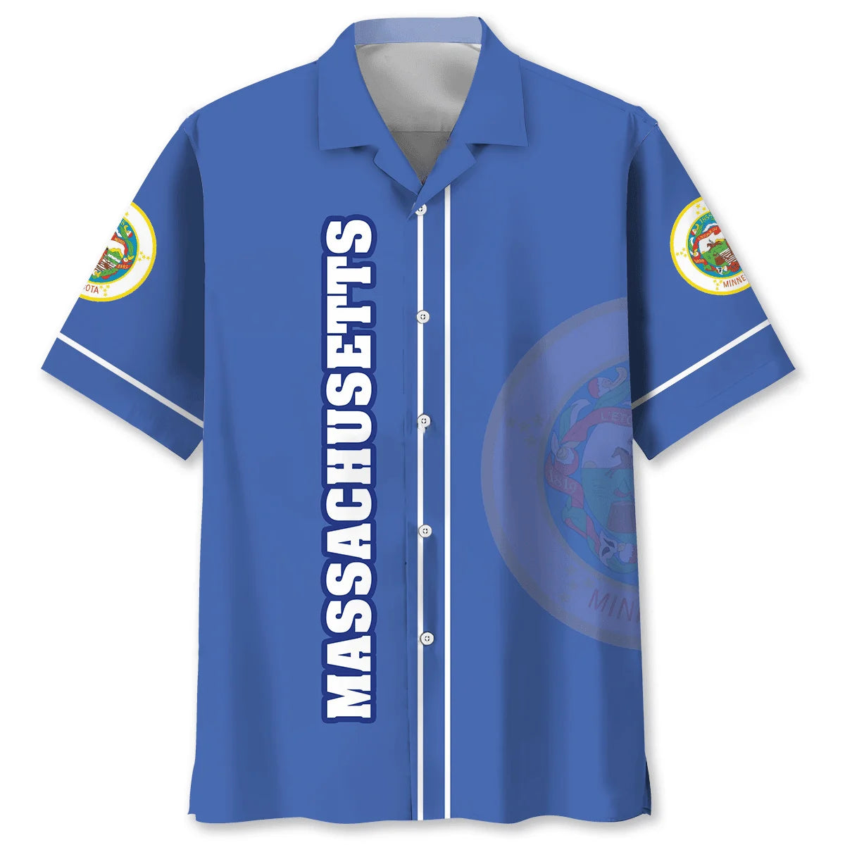 Massachusetts State Love Hawaiian Shirt