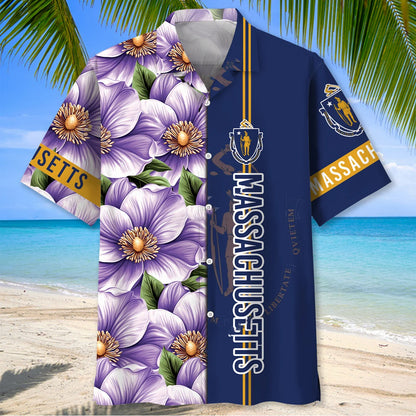 Massachusetts State Mayflower Hawaiian Shirt