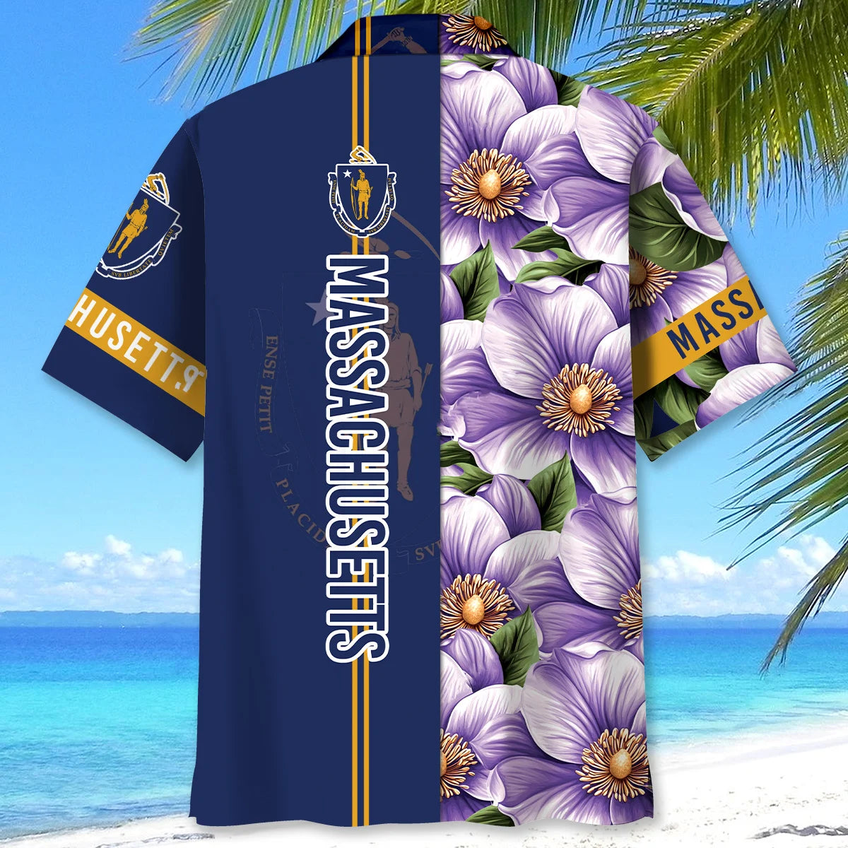 Massachusetts State Mayflower Hawaiian Shirt