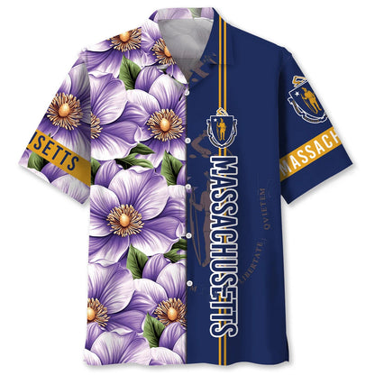 Massachusetts State Mayflower Hawaiian Shirt