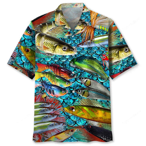 Master Baiter Fishing Hawaiian Shirt - M - hawaiian shirt
