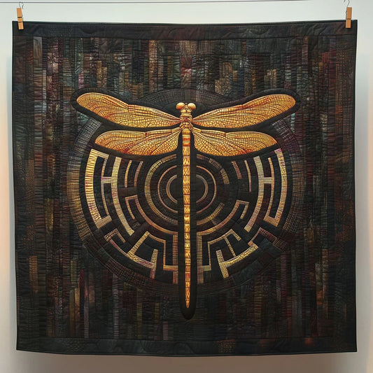 Maze Dragonfly Quilt Blanket