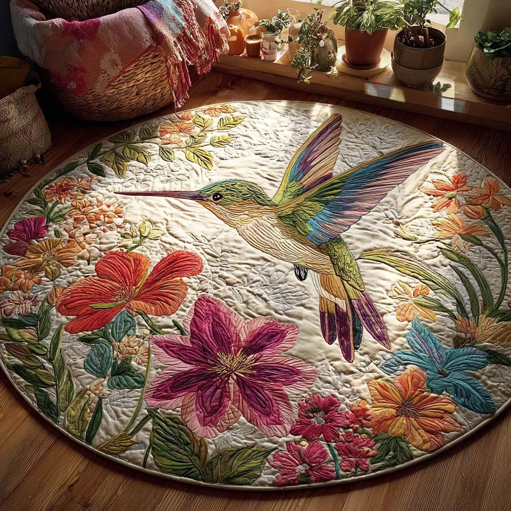 Meadow Blessing Quilted Round Mat
