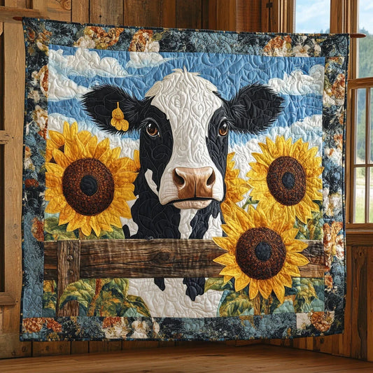 Meadow Cows Quilt Blanket