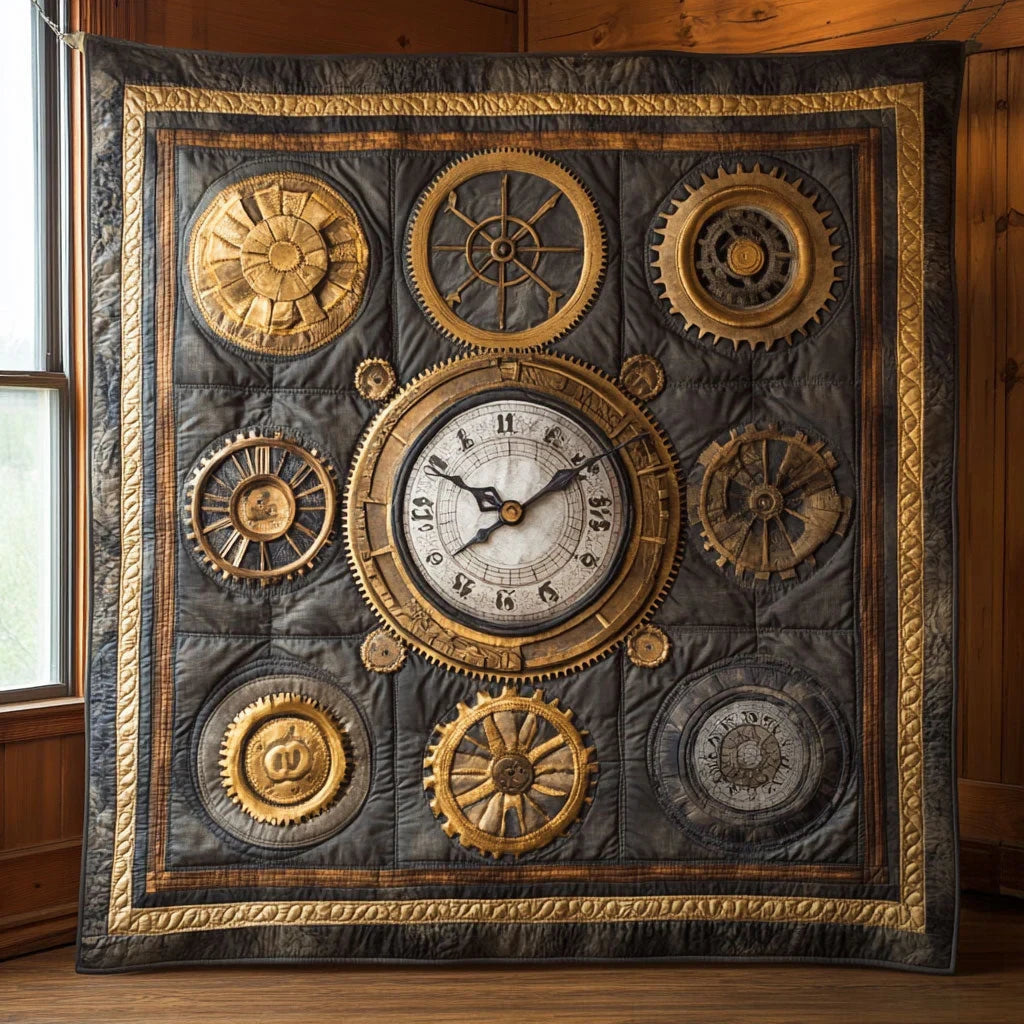 Mechanist's Hour Quilt Blanket